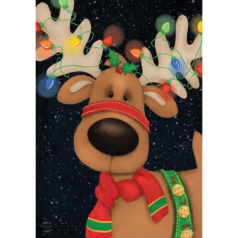 Briarwood Lane Reindeer in Lights Christmas Garden Flag