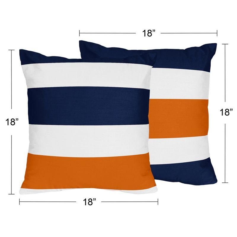 Stripe Striped 18'' Throw Pillow Cover