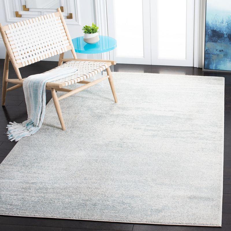 Ivory Elegance 4' x 6' Hand-Knotted Synthetic Area Rug