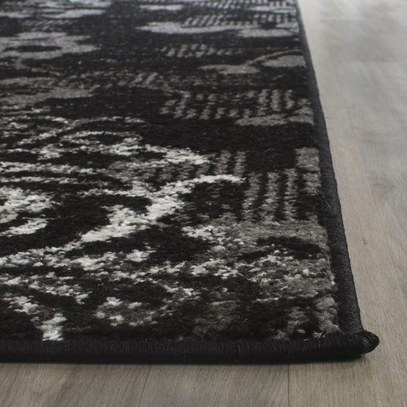 Adirondack ADR114 Machine Made Indoor Accent Rug - Black/Silver - 2'-6"x4' - Safavieh