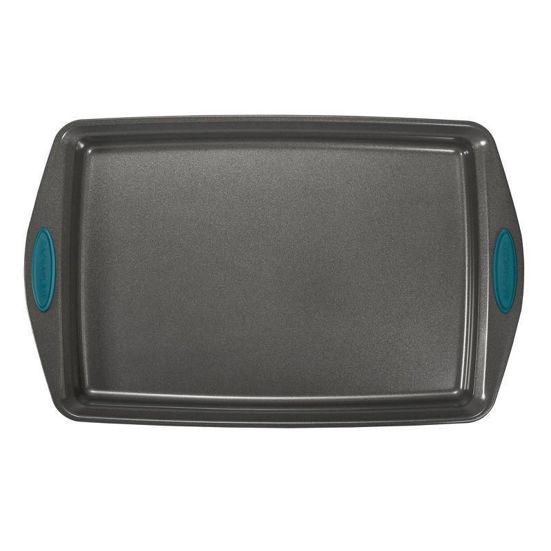 10-Piece Gray and Teal Nonstick Steel Bakeware Set