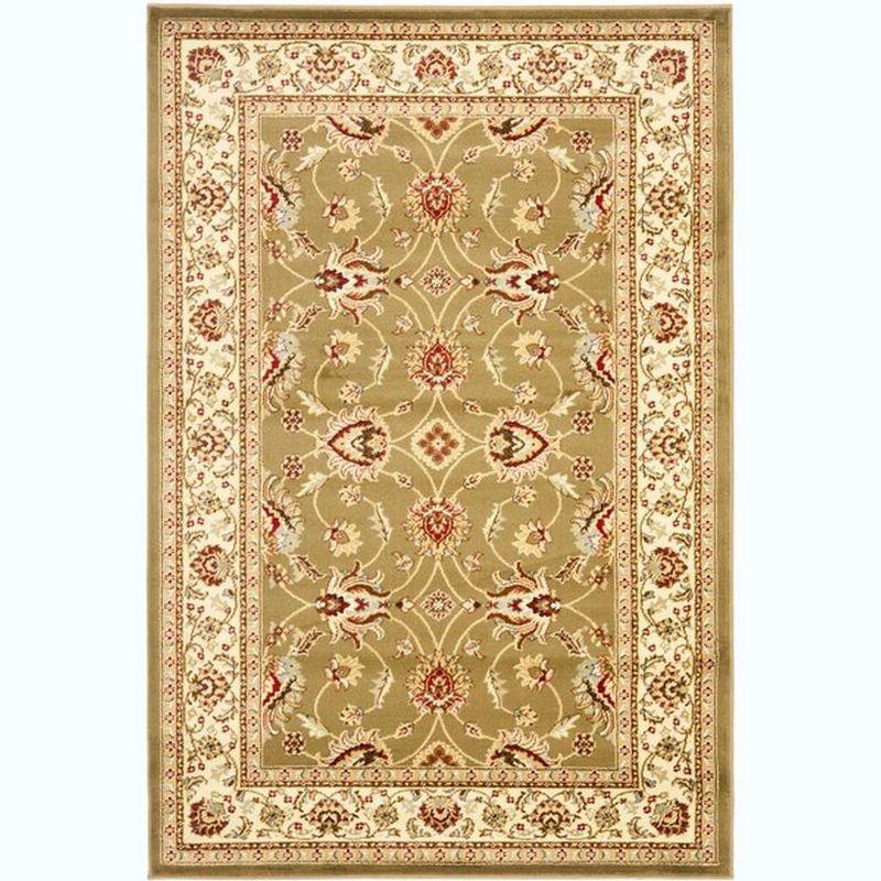 Lyndhurst LNH553 Power Loomed Area Rug - Green/Ivory - 4'x6' - Safavieh.