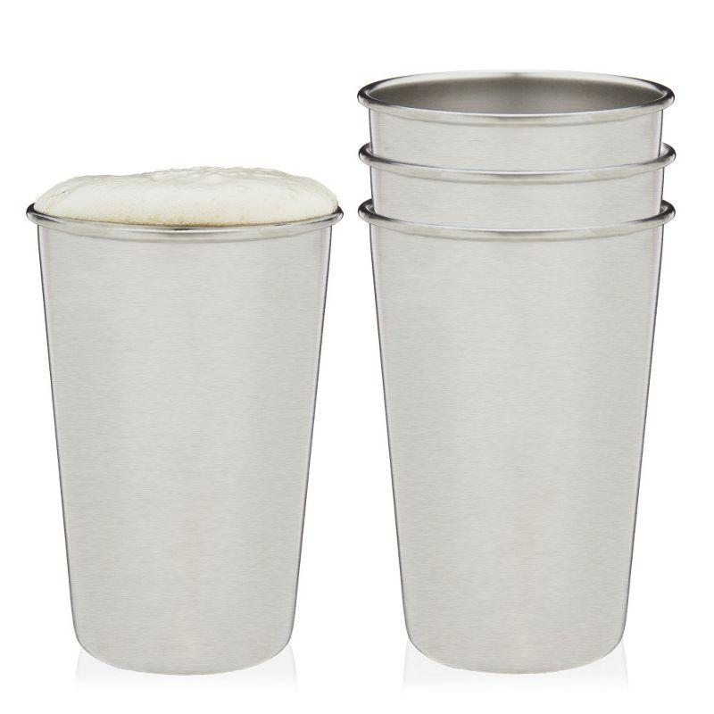 True Stainless Steel Pint Glasses