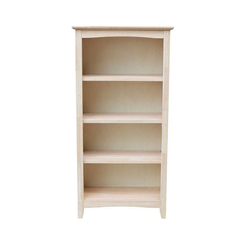 48"x24" Shaker Bookcase Unfinished - International Concepts