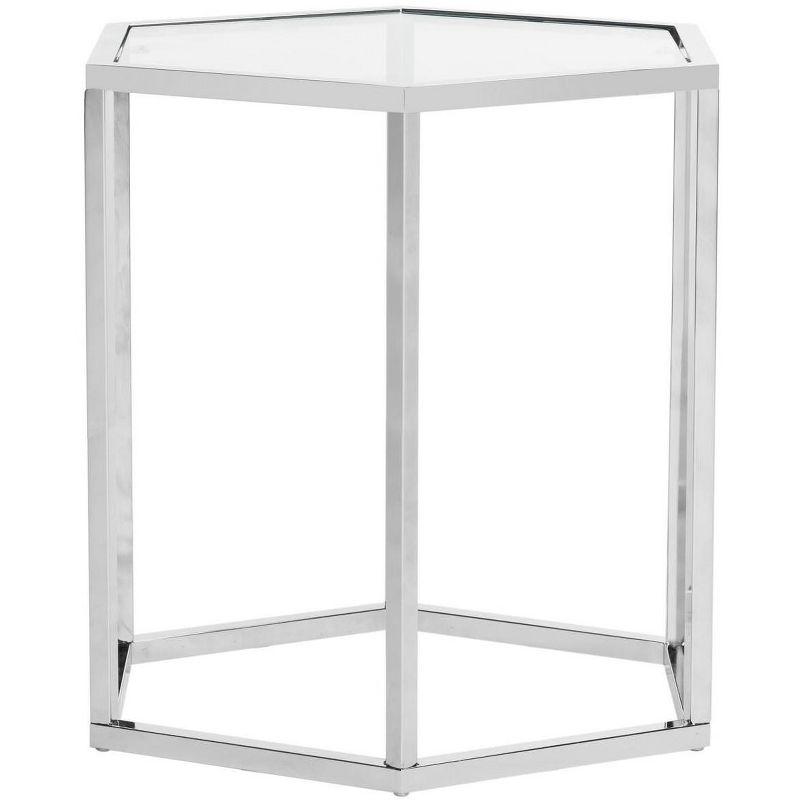 Teagan End Table - Chrome - Safavieh.