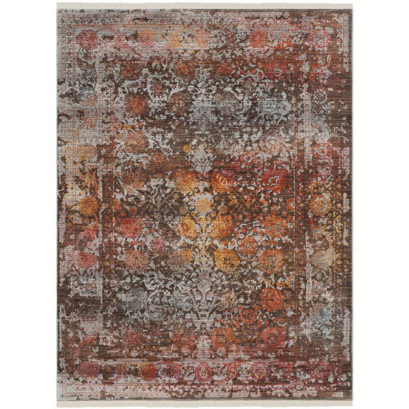 Hand-Knotted Elegance Gray Synthetic 5' x 7' Area Rug