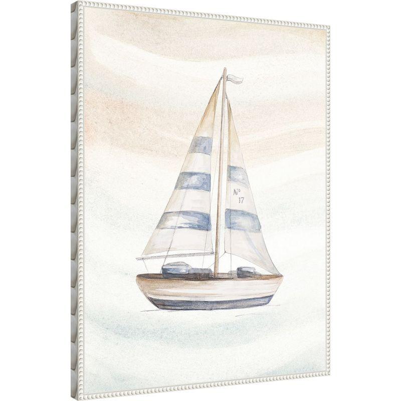 Amanti Art Ocean Oasis Little Sail I by Patricia Pinto Framed Canvas Wall Art