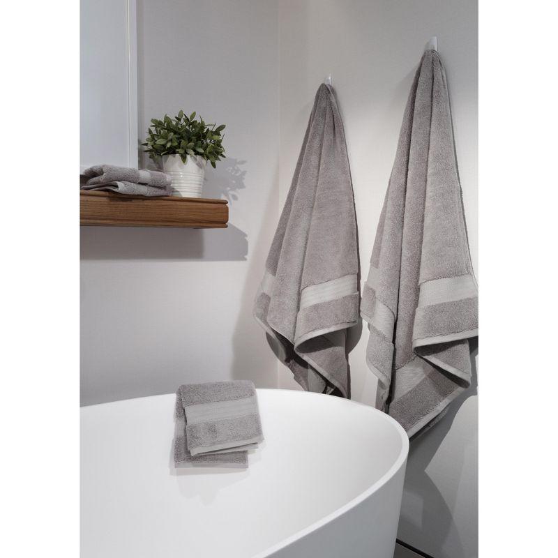 Gray Organic Cotton 6-Piece Bath Towel Set