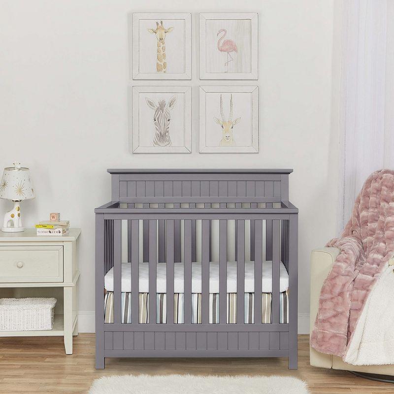 Dream On Me JPMA Certified Harbor 4-in-1 Convertible Mini Crib