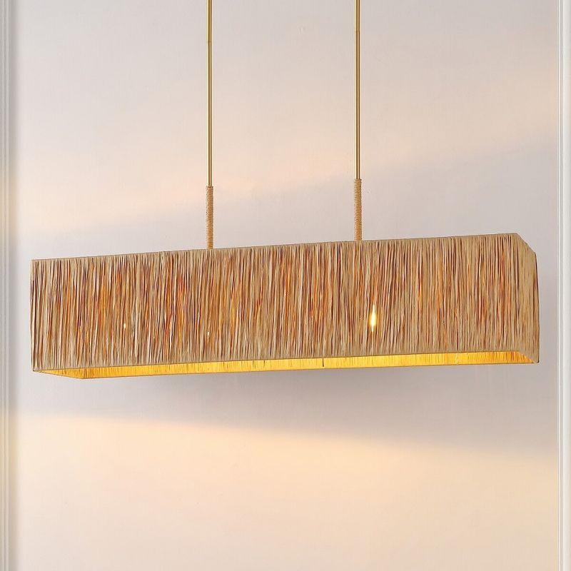 Amangiri 5 Light 39.75" Pendant - Natural/Gold - Safavieh.