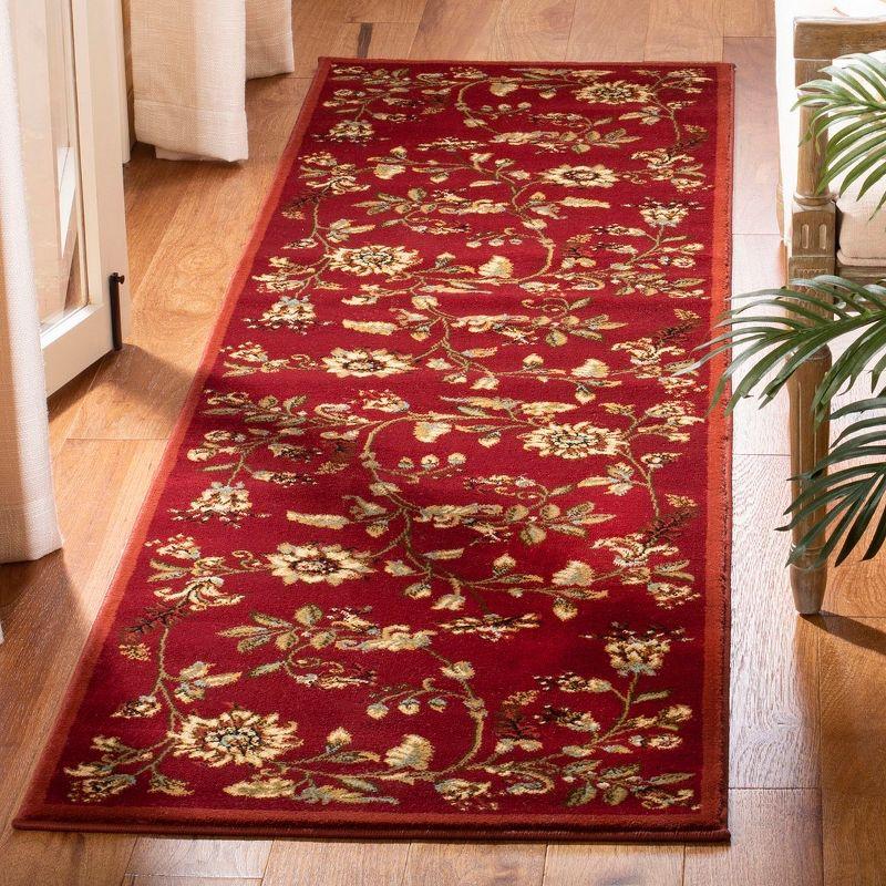 Lyndhurst LNH552 Power Loomed Runner Rug - Red/Multi - 2'3"x8' - Safavieh
