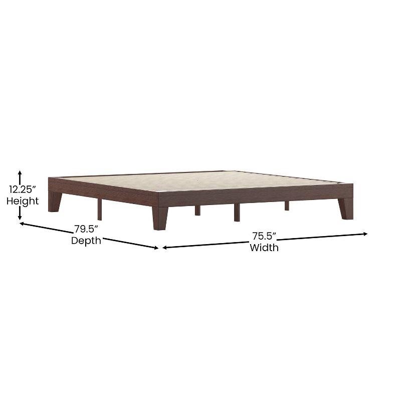 Amalia Solid Wooden Platform Bed with Wooden Support Slats - Taylor & Logan