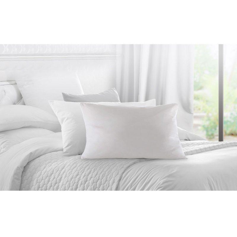 20" x 20" White Cotton Feather Down Pillow Inserts - Set of 2