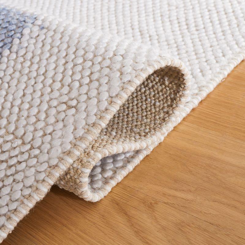 Natura NAT324 Flat Weave Indoor Area Rug - Ivory/Light Blue - 5'x8' - Safavieh