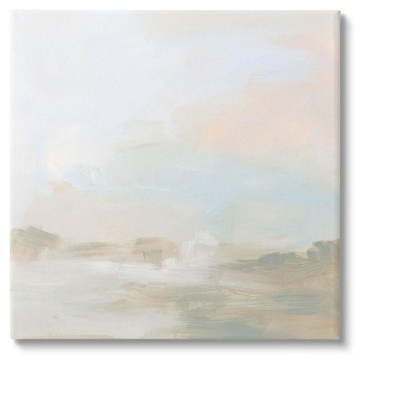 Neutral Abstract Landscape Canvas Wall Art, 17 x 17 Inches