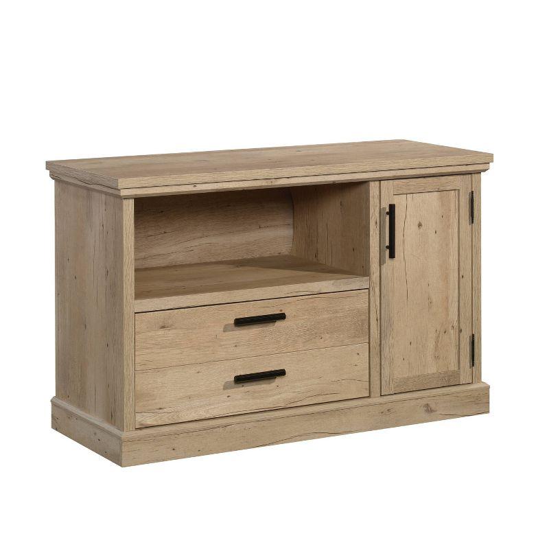 Small Mason Peak Credenza Storage Cabinet Prime Oak - Sauder: Adjustable, Scratch-Resistant Surface