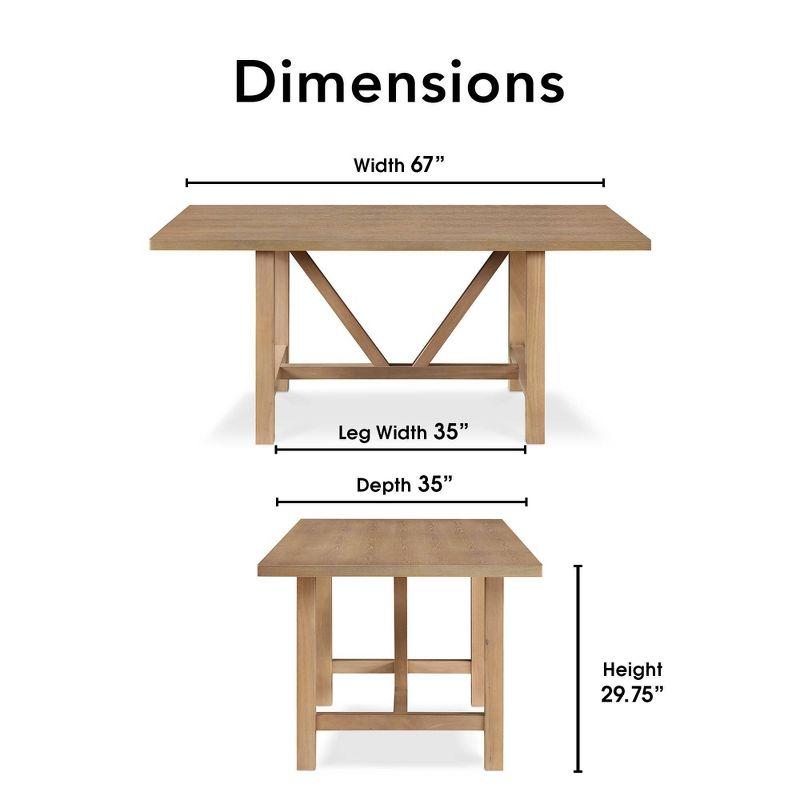 Grant Grant Finch Modern Farmhouse Wood Dining Table