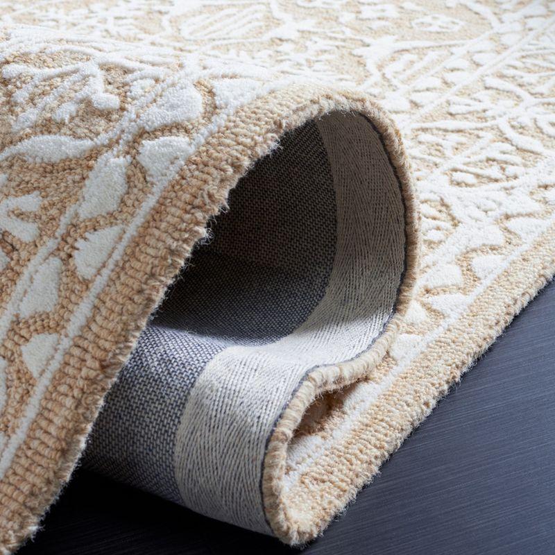 Metro MET903 Hand Tufted Indoor Area Rug - Gold/Ivory - 4'x6' - Safavieh