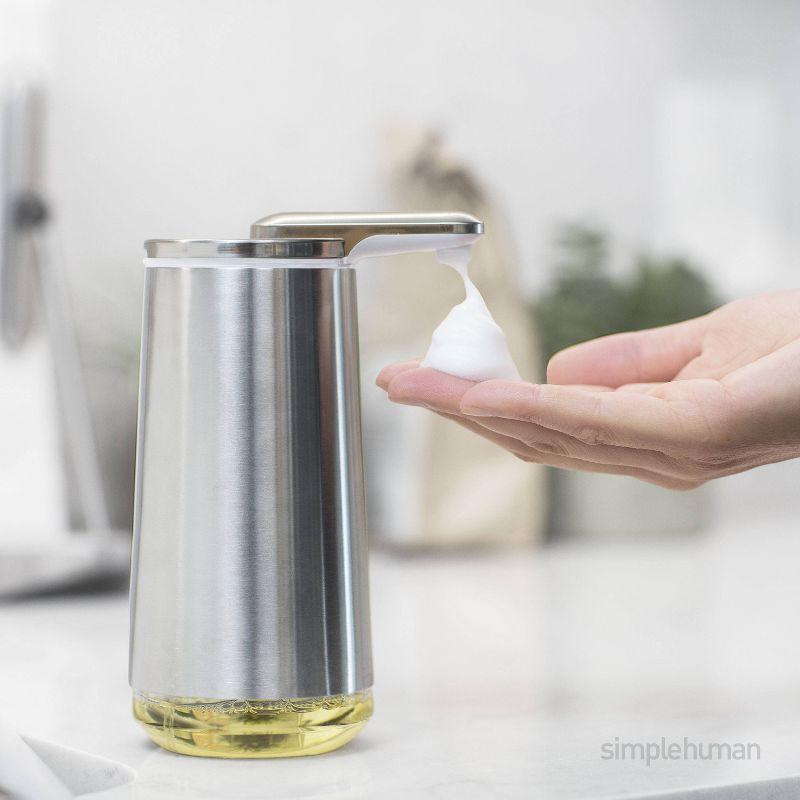 Brushed Stainless Steel Automatic Foaming Soap Dispenser