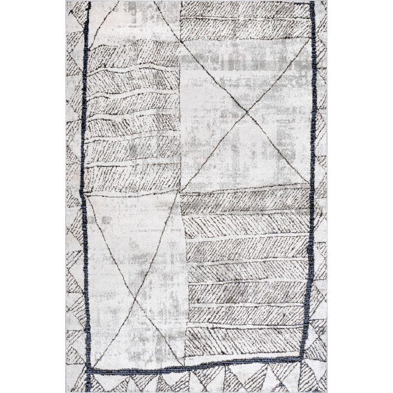 Nuloom Simone Global-Inspired Moroccan Cotton Blend Indoor Area Rug - Beige 5x7