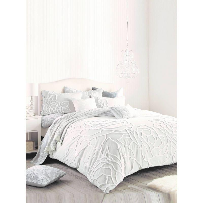 Peri Home 3pc Chenille Rose Comforter Set