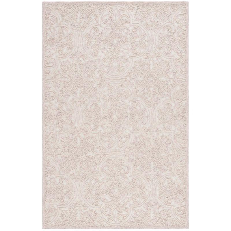 Martha Stewart Trace - MSR3511 - Indoor Hand Tufted Area Rugs - Ivory/Pink - 6'x9'