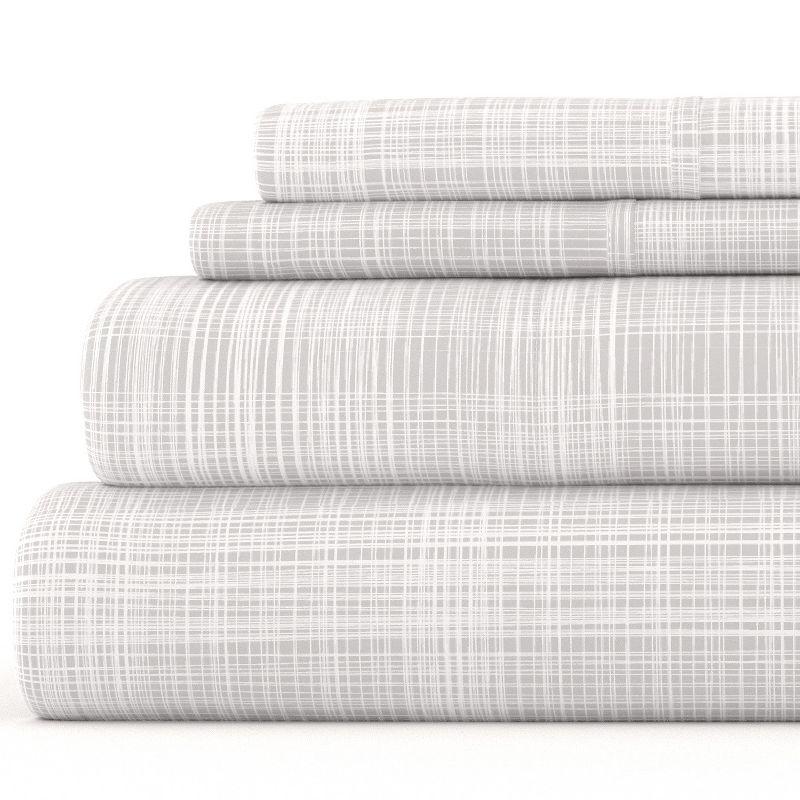 Printed Patterns 4PC Sheet Set - Extra Soft - Becky Cameron, Thatch Gray, Full