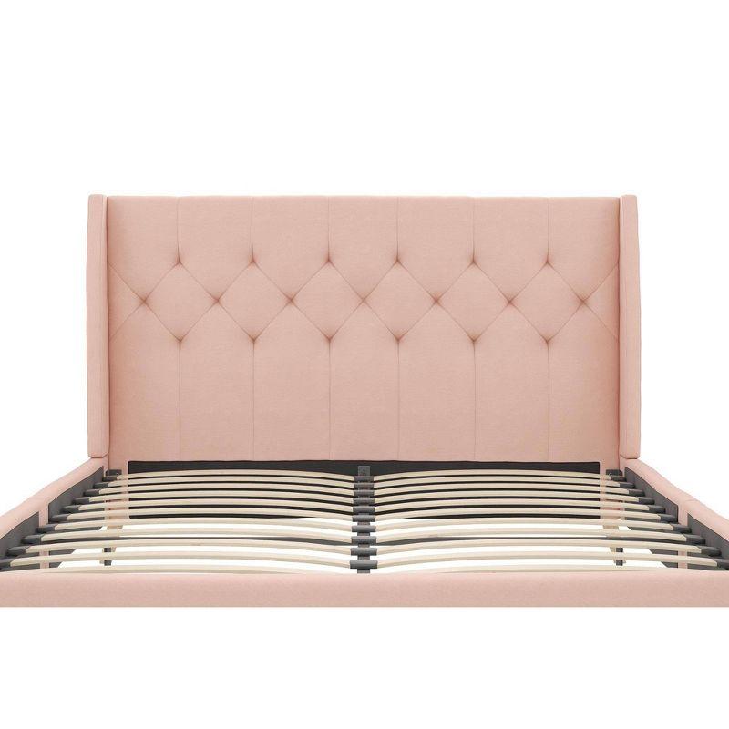 Her Majesty Upholstered Wingback Bed