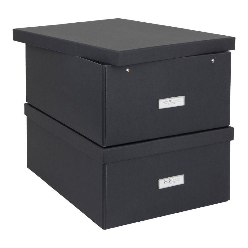 Bigso Katrin Collapsible Storage Box with Labelframe - Simple Assembly without Tools