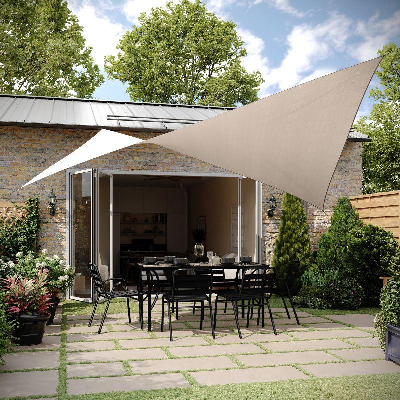 Weather Resistant Sun Shade Canopy with Included Nylon Ropes