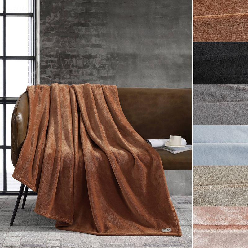 Kenneth Cole Kenneth Cole Reaction Solid Ultra Soft Plush Fleece Blanket