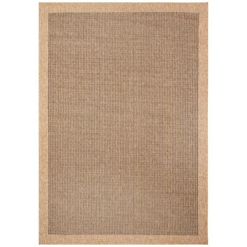 Liora Manne Sahara Texture Border Indoor/Outdoor Rug Natural 3'3" x 4'11"