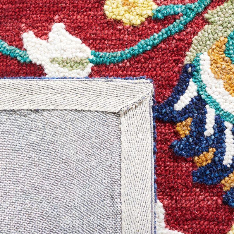 Blossom BLM562 Hand Tufted Area Rug - Red/Ivory - 8'x10' - Safavieh.
