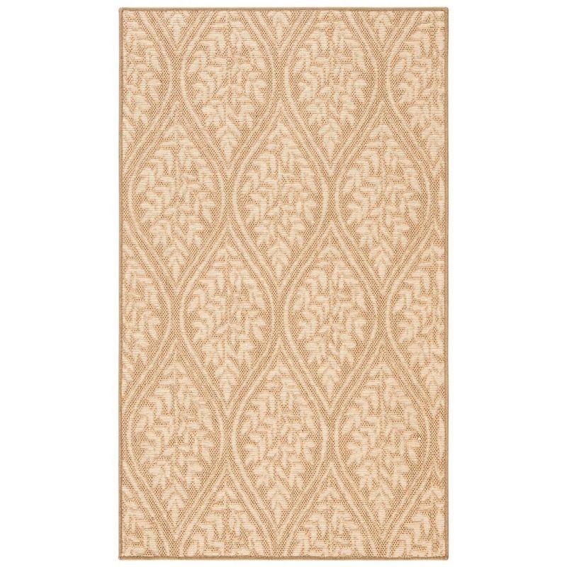 Palm Beach 4' x 6' Sand and Natural Geometric Area Rug