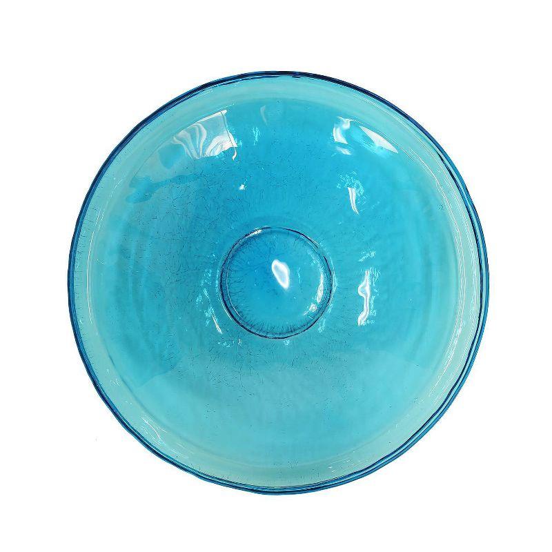 2.5" Reflective Crackle Glass Birdbath Bowl - Alcha Designs