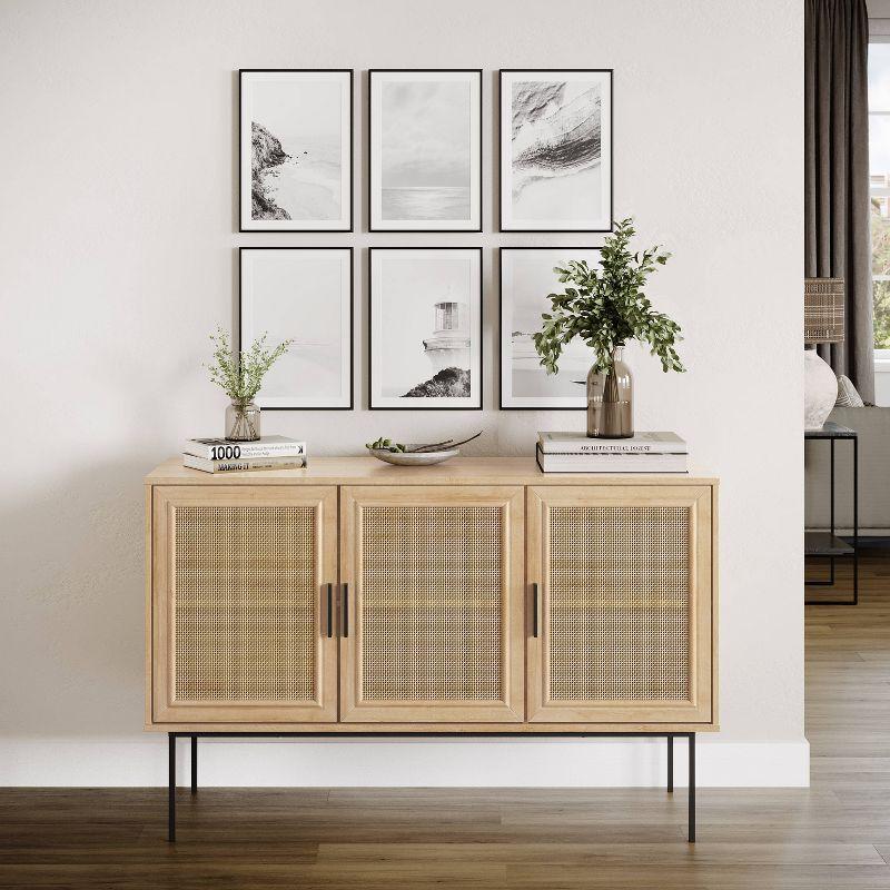 Emmet Sideboard Buffet with Cane Doors - CorLiving