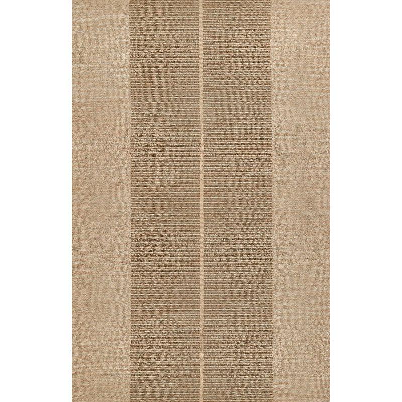 Archer Beige Rectangular Handtufted Wool and Viscose Rug