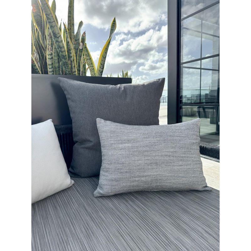 Essential Dark Grey Indoor Outdoor Pillow