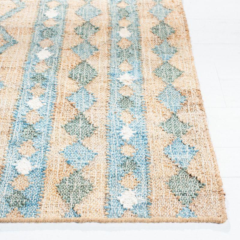Kilim KLM759 Hand Woven Area Rug - Natural/Blue - 4'x6' - Safavieh.