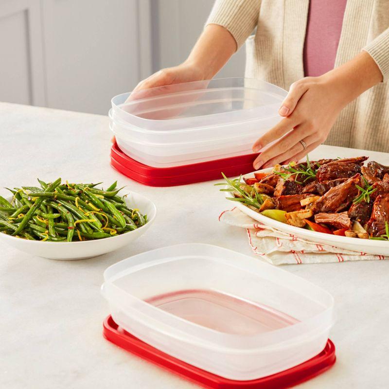 Rubbermaid Easy Find Lids 40pc Plastic Food Storage Container Set Clear: Microwave & Dishwasher Safe, Freezer-Safe