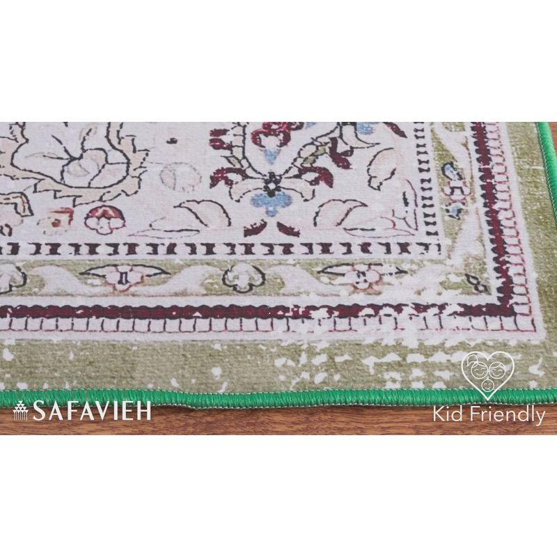 Tucson TSN136 Power Loomed Machine Washable Area Rug - Turquoise/Beige - 3'x5' - Safavieh.