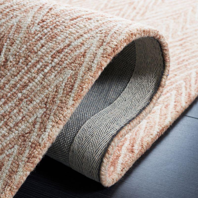 Abstract ABT426 Handmade Indoor Area Rug - Brown/Ivory - 8'x10' - Safavieh