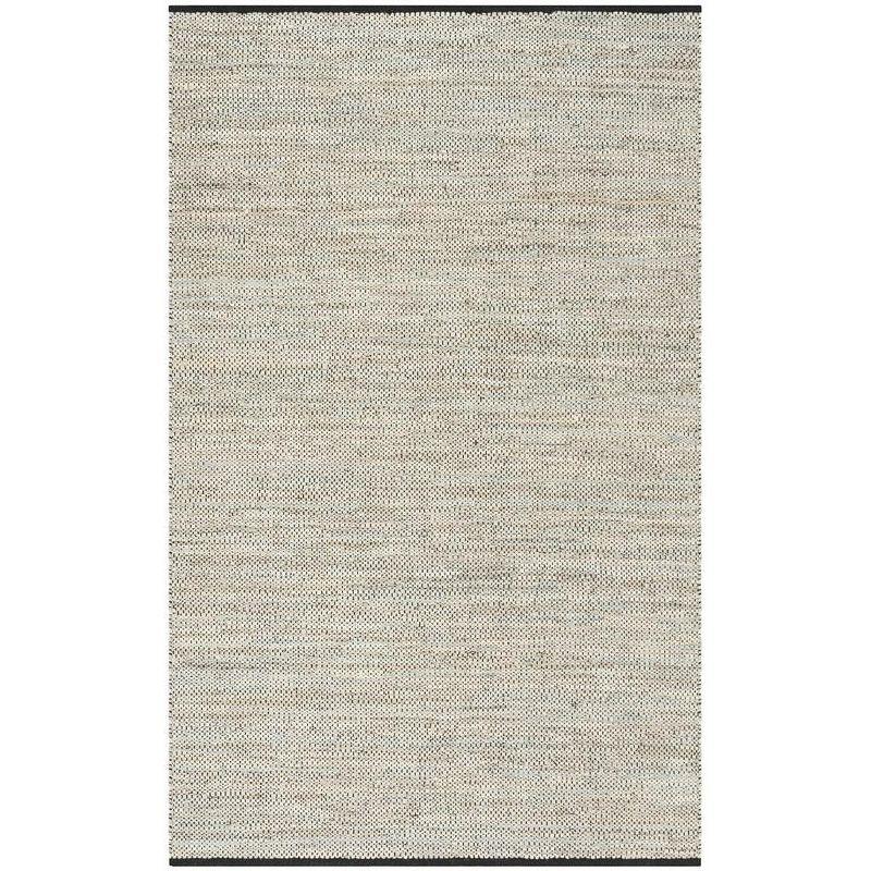 Vintage Leather VTL104 Hand Woven Indoor Area Rug - Beige - 5'x8' - Safavieh