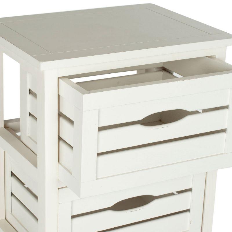 Samara 5 Drawer Cabinet - AMH5714 - Distressed Cream - Safavieh Couture