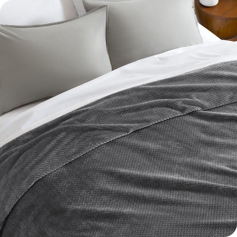 Bare Home Textured Microplush Blanket & Reviews | Wayfair
