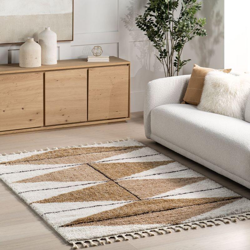 Nuloom Kali Shaggy Diamond Tassel Indoor Area Rug