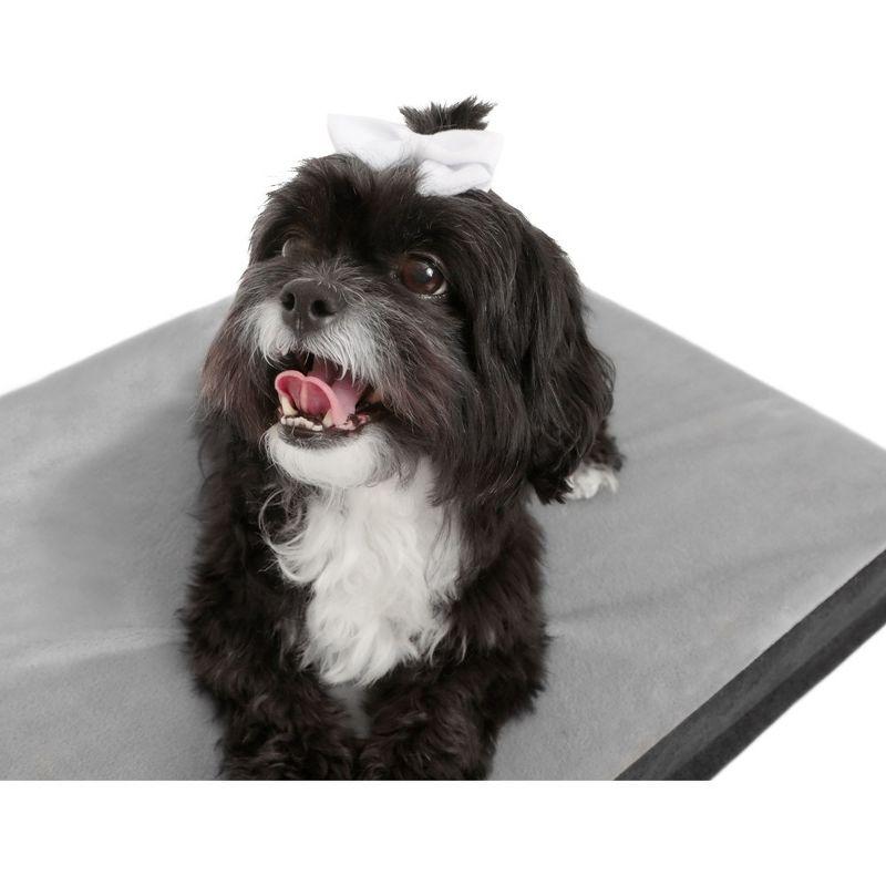 TailZzz Dream Pet Mattress 2-in-1 Cool Gel Infused with High Density foam | Rectangle Pet Mattress