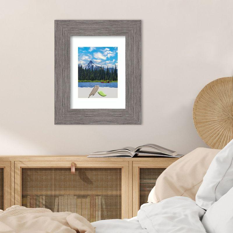 Amanti Art Pinstripe Plank Grey Picture Frame