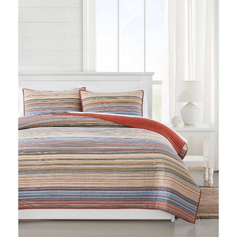 Oceanfront Resort Naples Yarn Dye Stripe Quilt Set