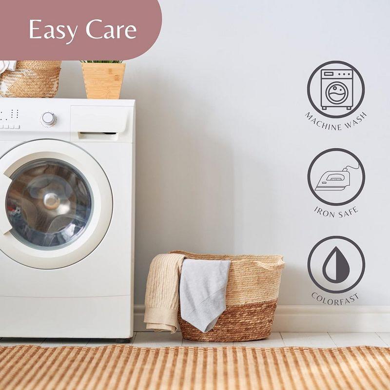 Superity Linen Queen Pillow Cases  - 2 Pack - 100% Premium Cotton - Open Enclosure - White